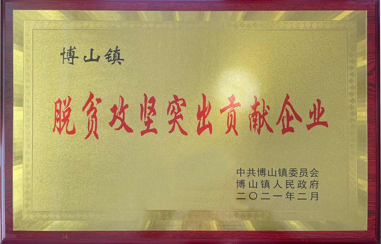 市能源集團所屬鑫能集團脫貧攻堅工作受到博山鎮人民政府表彰(圖1)
