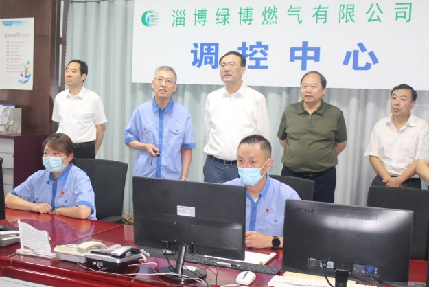 市政府副市長沙向東一行到市能源集團綠博燃氣調研督導燃氣安全工作(圖1)